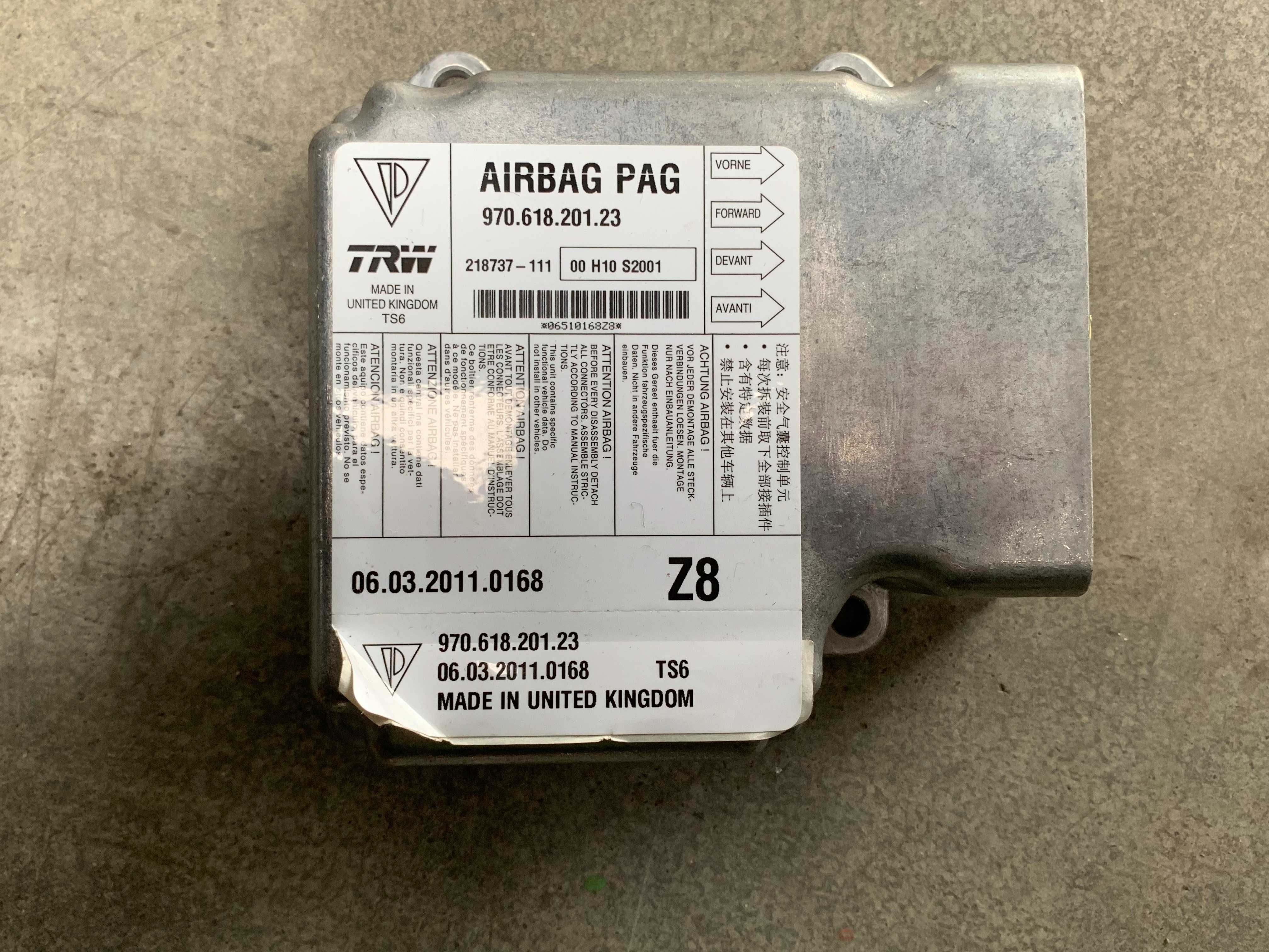 Calculator airbag Porsche Panamera cod 970.618.210