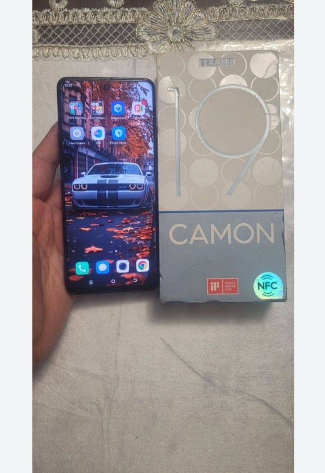 Tecno Camon 19 12/128GB Black Igravoy 4G Karobka Ideal holat 2024 Zor
