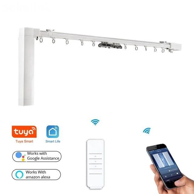 Tuya elektron karniz alisa, telefon, pultva qo'lda boshqariladi, элект