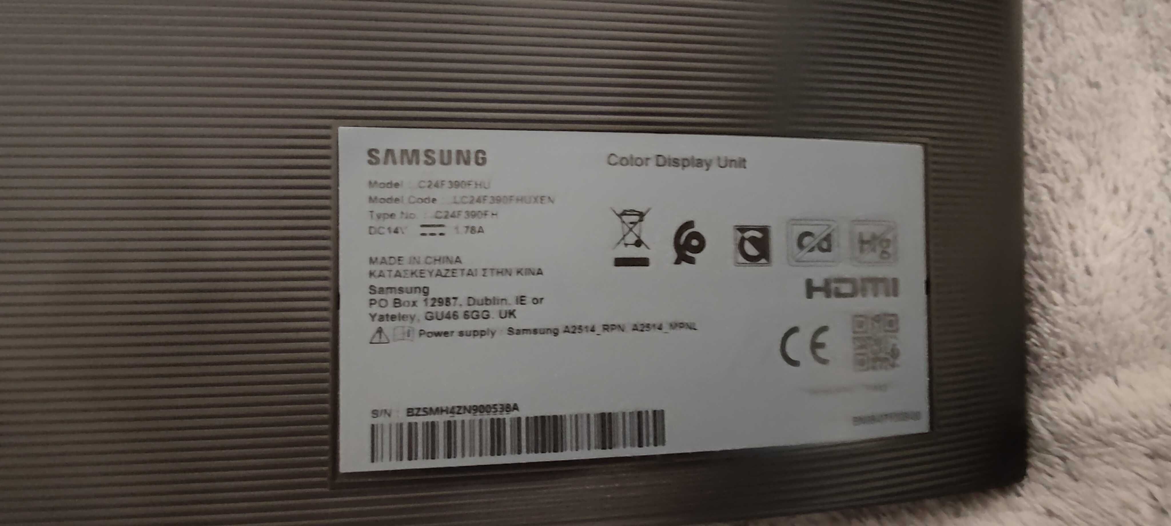 Monitor Samsung c24f390fhu - ecran spart