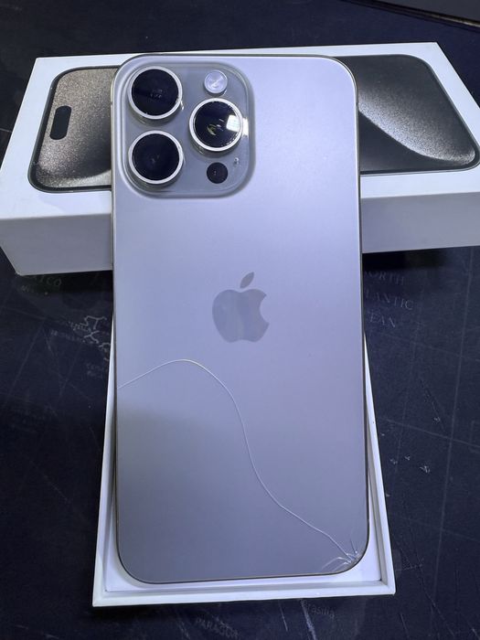 iphone 15 pro max 256 tali 85 yomks karobka dokument bor