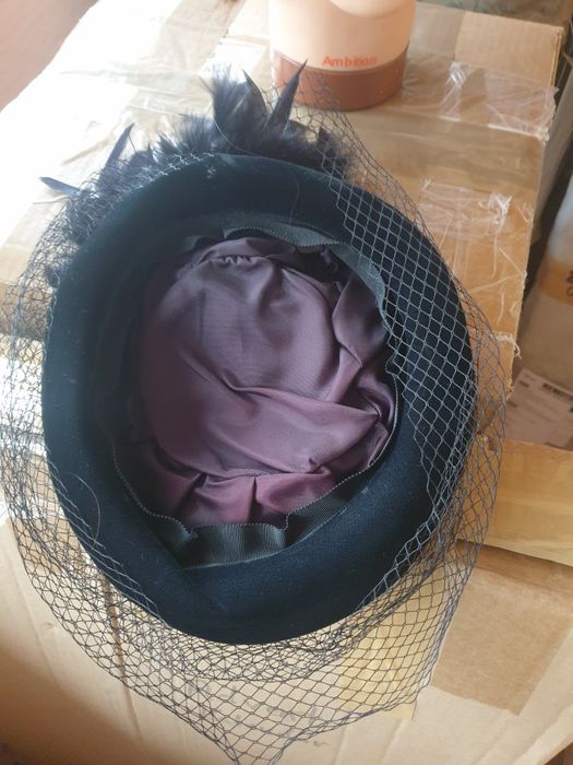 Pălărie neagră catifea