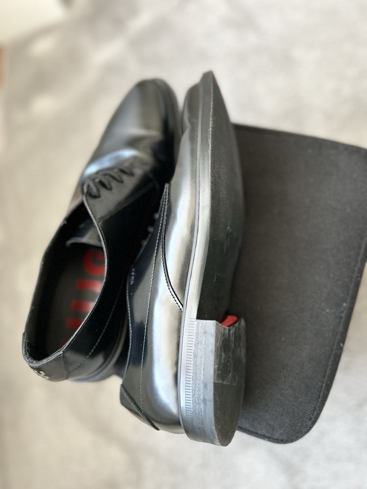 Hugo Boss Hugo Kerr leather derby shoes 42