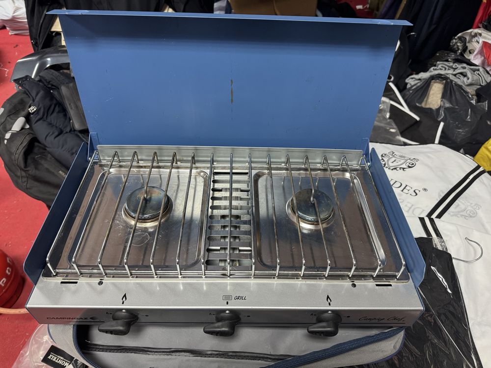 Campingaz camping chef двоен газов корлон с грил кампинг газ
