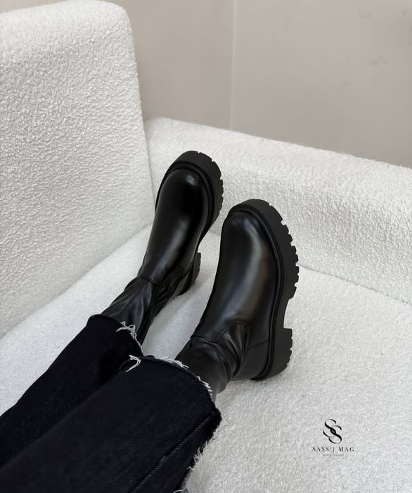 Трендті қара ботинки-40 өлшем