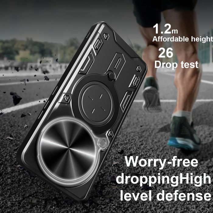 Realme 14 Pro+ / 14X / GIANT RING Удароустойчив кейс с пръстен