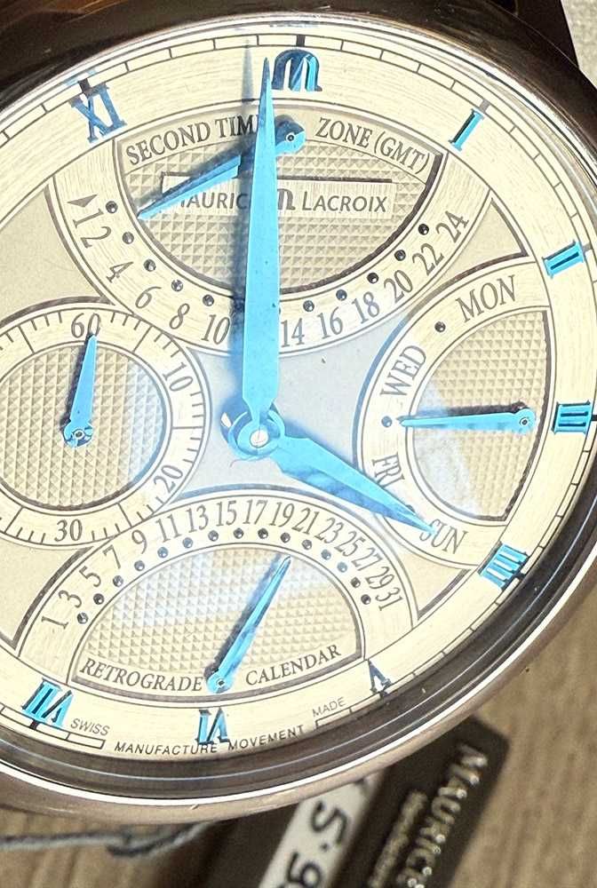 Часовник Maurice Lacroix Triple Retrograde - оригинал, безупречен