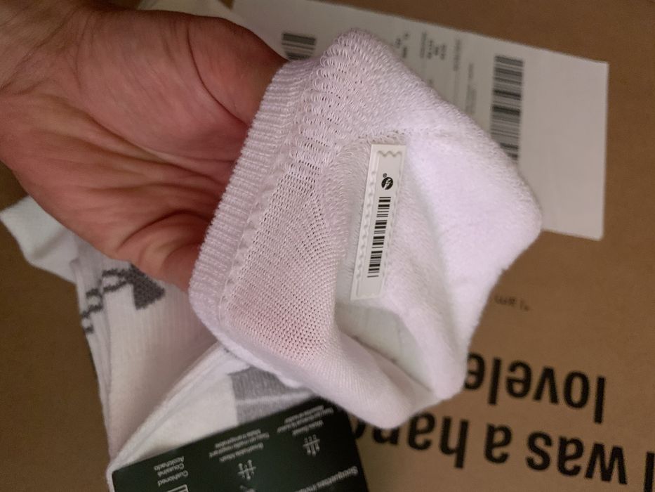 Șosete Under Armour UA HeatGear 3 Perechi  Albe