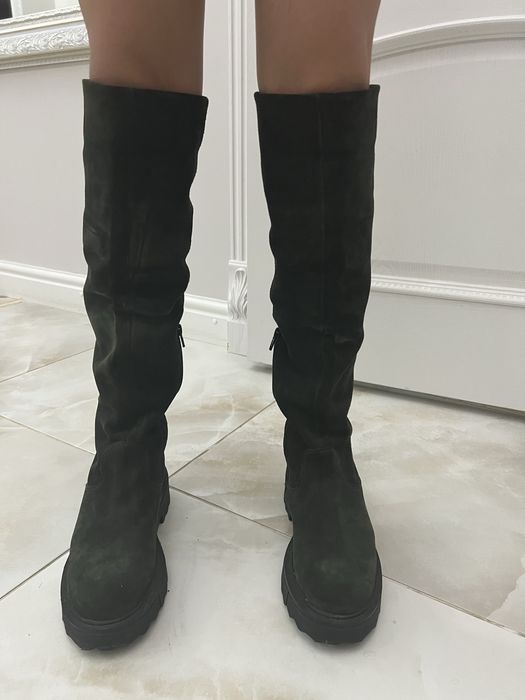 Ботфорты, Италия, Lestrosa, натуральная замша