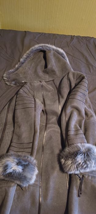 Дамско кожено палто