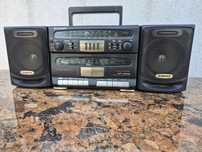 Radio casetofon stereo marca Sharp model WF-929Z(BK) made in Germany