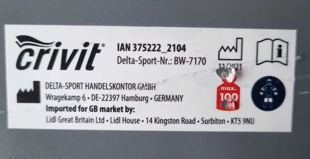 Trotinetă pliabilă Crivit + cască de protecție marimea S (53-56)