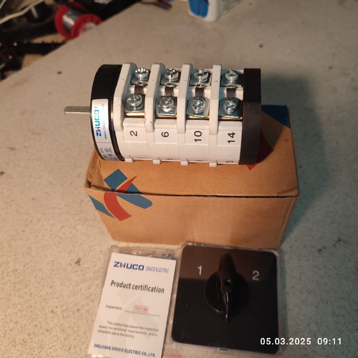 Мощный 4 парный переключатель нагрузки. До 17квт