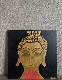 Tablou pictat Buddha Lotus