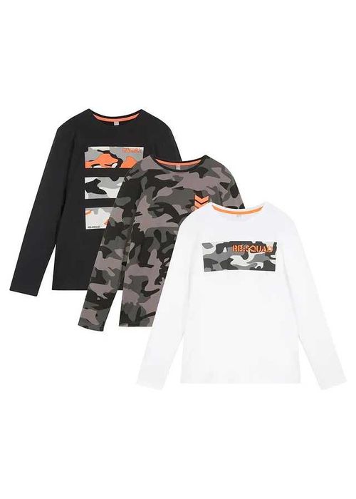 SET  3 Bluze   băieţi cu mâneci lungi  brand BONPRIX MAR.116/122