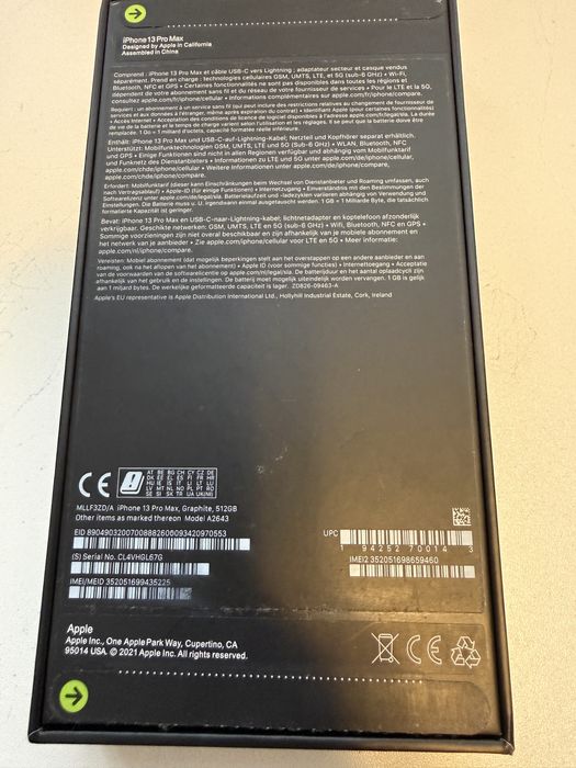 Iphone 13 pro max, negru - 512 gb