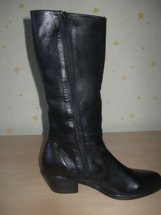 Шити и лепени кожени нови ботуши