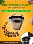 Многоразовый фильтр для кофе кофеварки Bosch Philips Braun Polaris