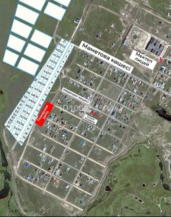 Участок п. Талапкер 10 соток. от города астаны 12км