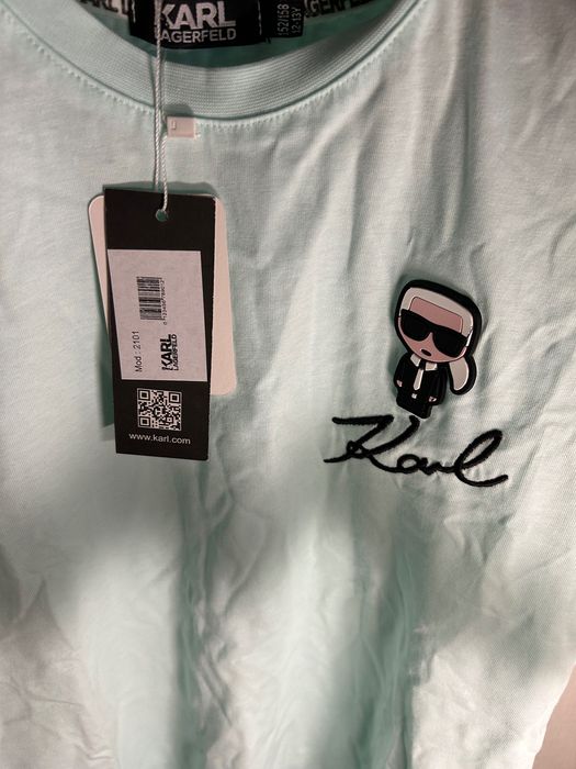 Тениска Karl Lagerfeld с етикет