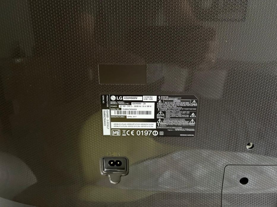 Vând Televizor LED Smart LG, 108 cm, 43UH668V, 4K Ultra HD, Clasa A+