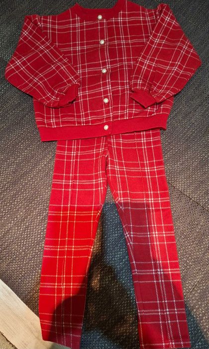 Зимен/коледен комплект панталон и   блуза H&M за момиче, 4-5 год