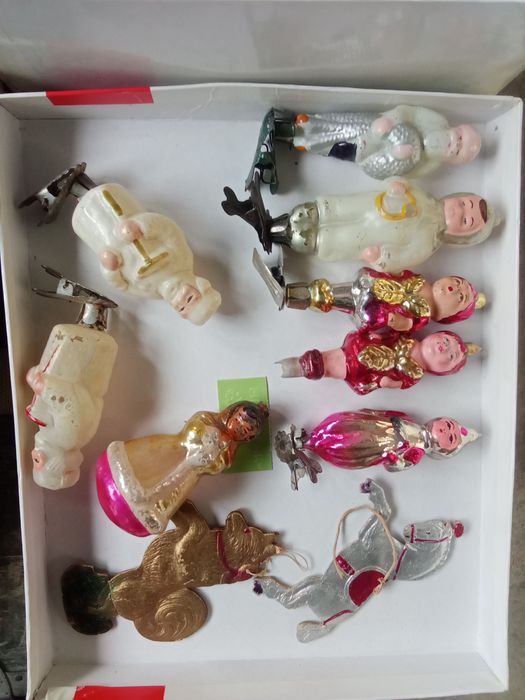 Сувениры из дерева ёлочные игрушки Дед морозы СССР