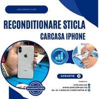 Carcasa Sticla Spate iPhone 8 SE2 14 Plus XR 11 12 Pro Max 13 Mini