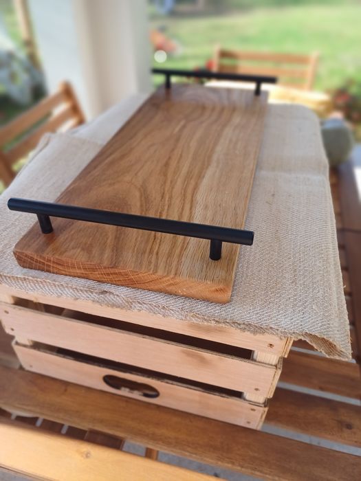 Platou servire handmade, nuc