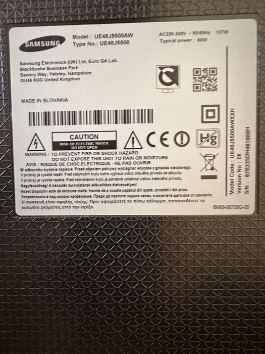 Vand TV Led Samsung Smart UE48J5500