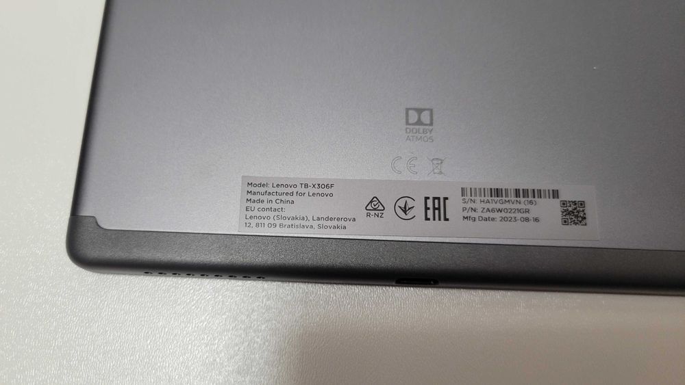 Tableta LENOVO Tab M10 HD (Gen2) TB-X306F, 10.1", 32GB, 3GB RAM, Wi-Fi