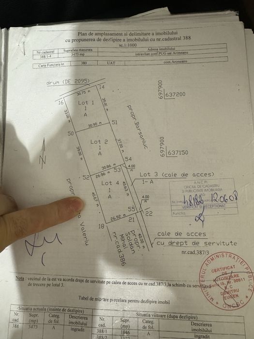 Teren IntraVilan Pretabil Pentru Casa Strada Musatini Aroneanu Iasi