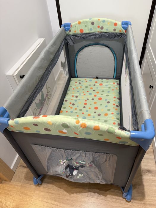 Patut pliabil BabyGo Sleepwell Blue