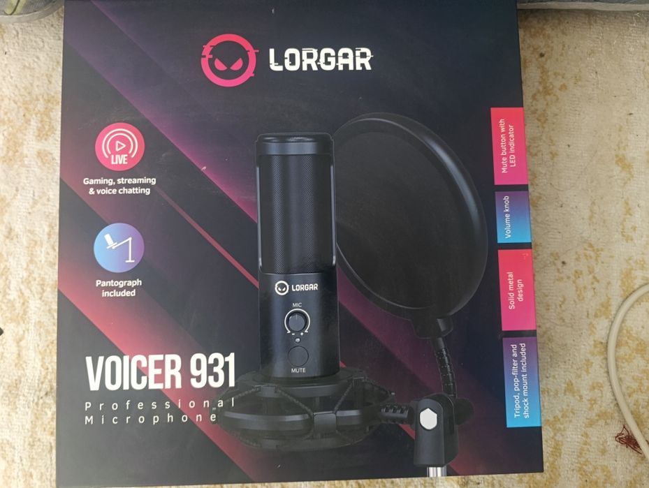 Продам микрофон LORGAR 931