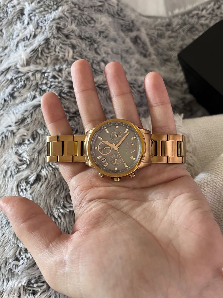 Armani Exchange AX4326 rose gold часовник