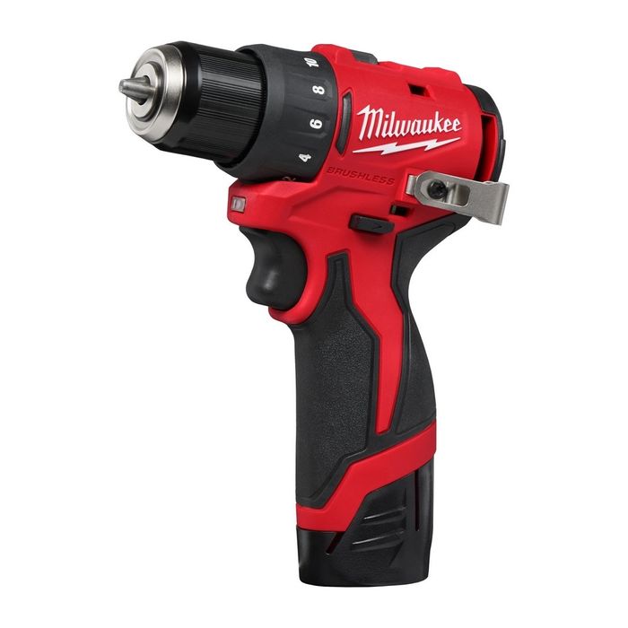Комплект безчеткови винтоверти Milwaukee M12 BLPP2D-202B, 12V