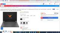 Laptop Gaming HP VICTUS  i7-12700H , 8GB , 512SSD, nou- 2ani garantie