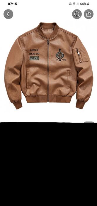 Vand geaca piele sport ecologică   nouă marimea 5 -   6 xl