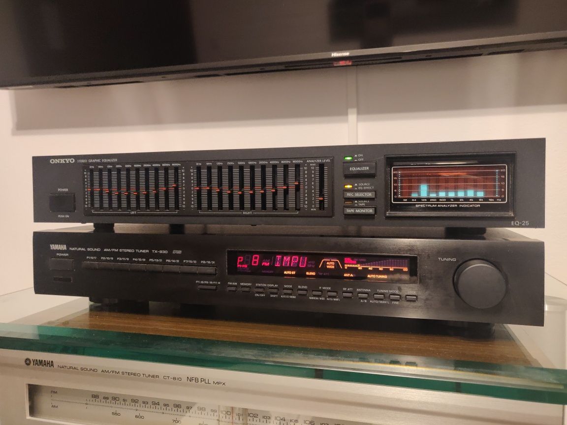 Vând egalizator Onkyo EQ-25 și tuner Yamaha TX-930