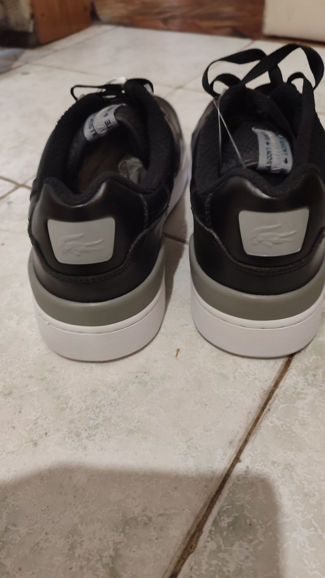 Мъжки обувки Lacoste естествена кожа  N:45/ 28.5см ,черни
