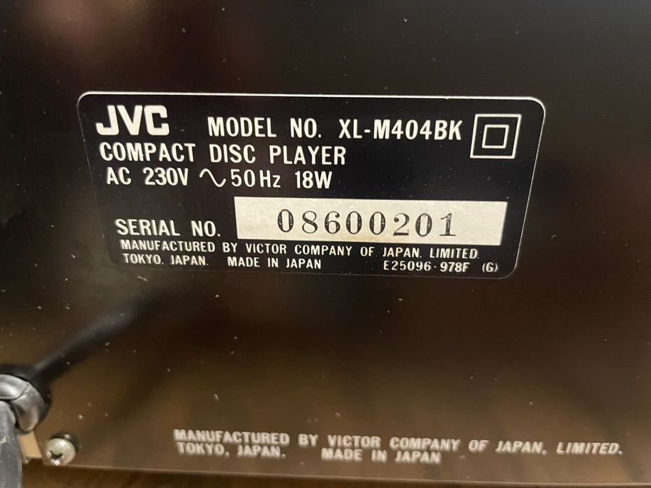 JVC XL-M404 Compact Disc Player