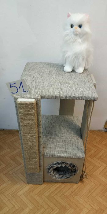 НОВИ Котешки катерушки с къщичка – 80 см ОБЛЕН