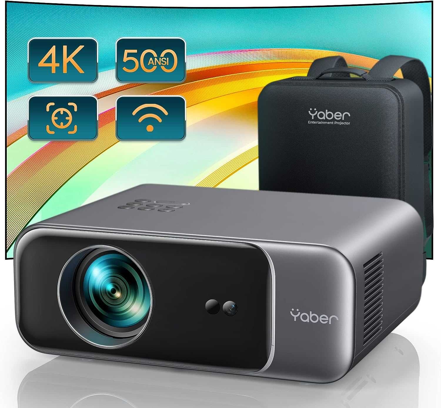 Videoproiector Yaber Pro V9 Full HD 1080P 500 ANSI Lumeni