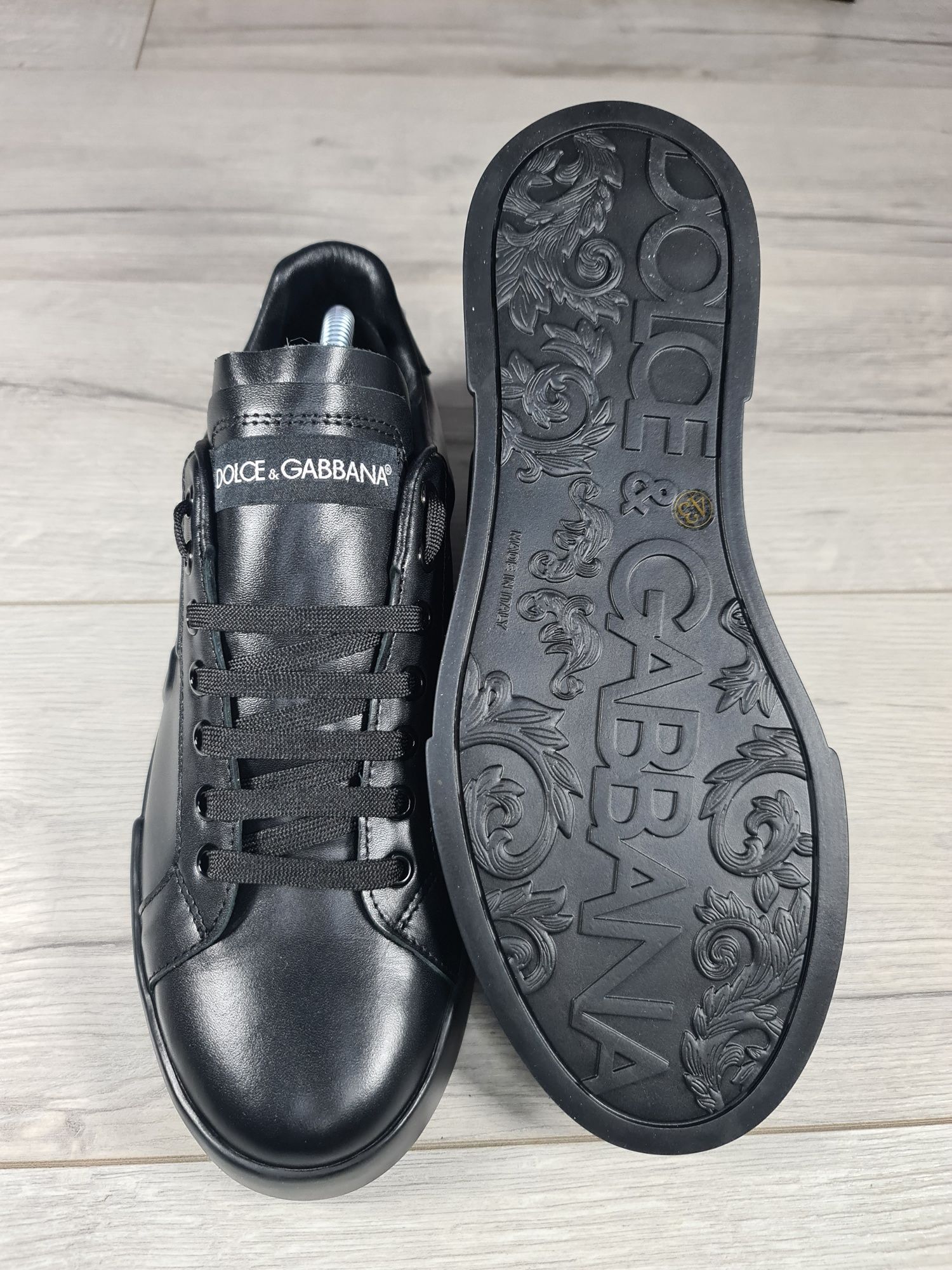 Sneakers-Dolce&Gabanna-Negru -Trans-Gratuit-Breloc-LV+Parfum-Cadou-Noi