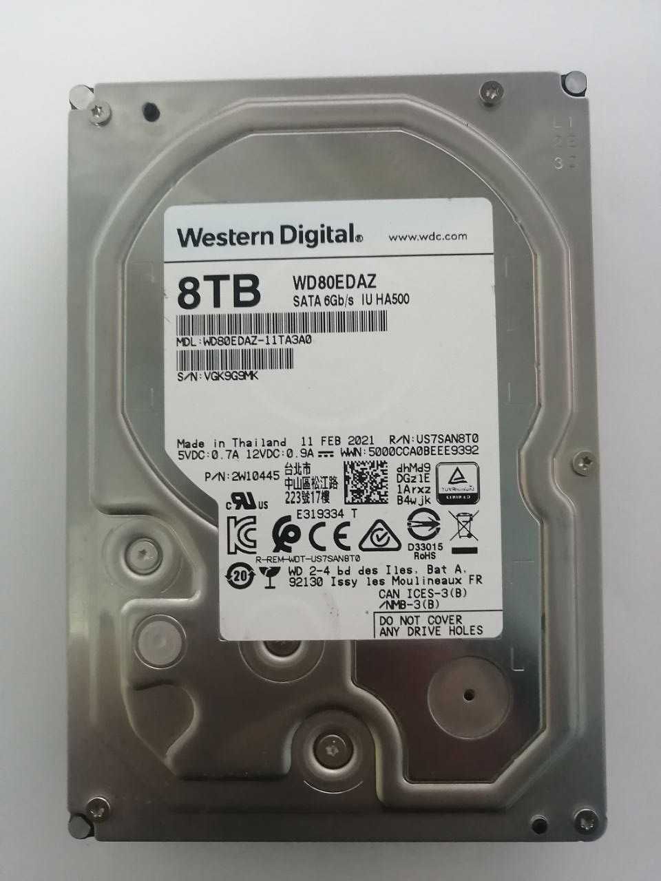 Жесткий диск HDD 8TB Western Digital