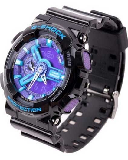 Ceas Sport Casio G-SHOCK GA-110 Black&Blue-NOU 2024 swatch fossil !