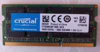 Laptop RAM Crucial 16GB DDR3 - 1600MHz