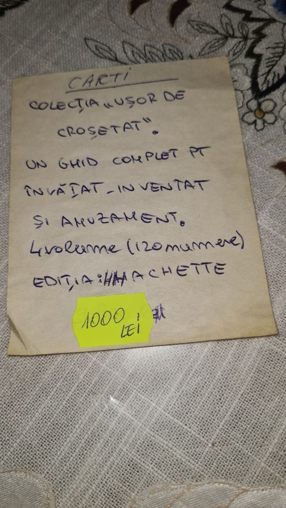 Vind  Colectia"USOR DE CROSETAT"