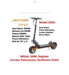 JOYOR S10-SZ‼️2025‼️SIGILAT‼️Dual Motor 2000W‼️65Km/h‼️Bat 60V‼️NOUA‼️