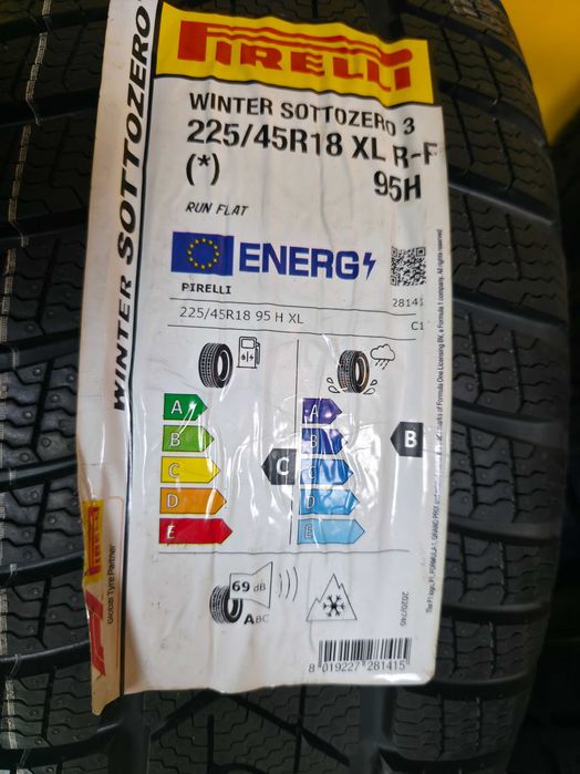 Roti Jante IARNA 225/45/18 5x112 PIRELLI BMW Seria 3 G20 G21 Seria 4